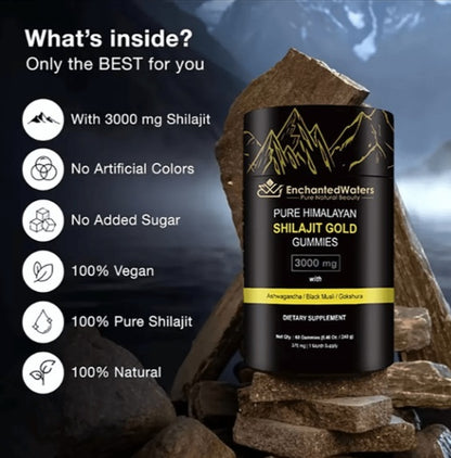 Himalayan Shilajit GOLD Gummies, Organic, 3000 mg
