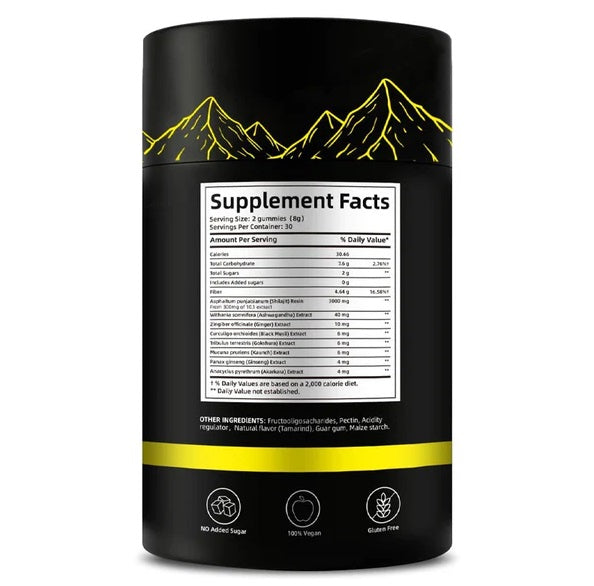 Himalayan Shilajit GOLD Gummies, Organic, 3000 mg